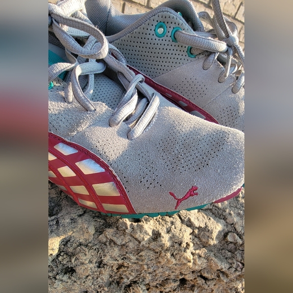 Puma Running Grey Tennis Shoe Sneakers Size 7 - Picture 7 of 8